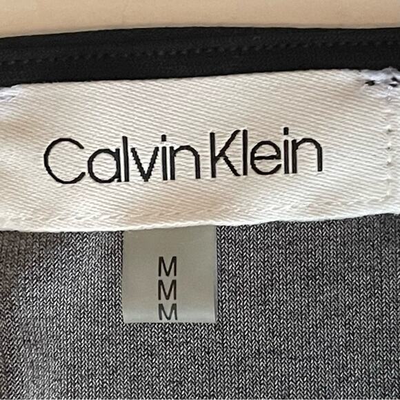 Calvin Klein Black With White Floral Print Beach Cruise Dress NWOT Size M - Picture 10 of 13